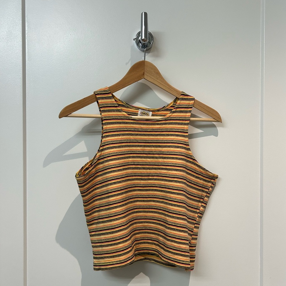Vintage striped colorful tank top